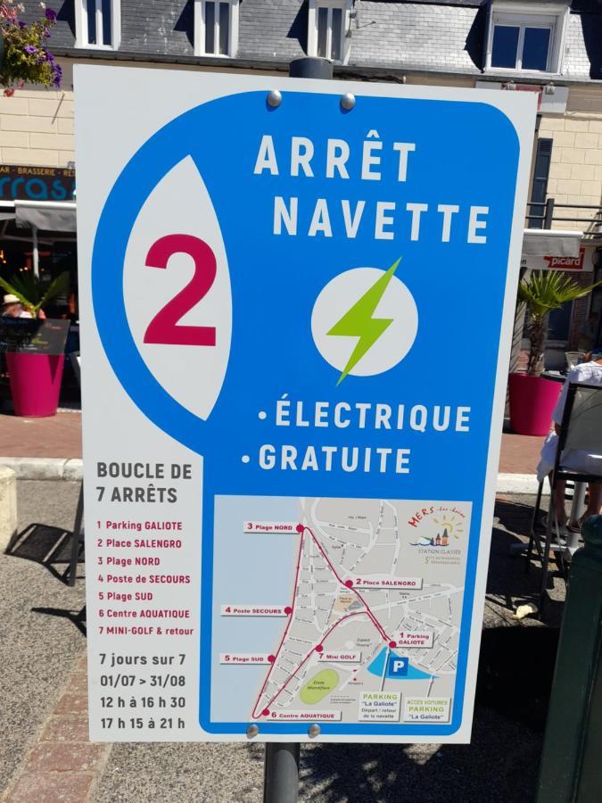 Charmante Villa Plein Sud 50M De La Plage - Balcon Vue Laterale Sur Mer - Equipee De La Fibre, Wifi, Internet Mers-les-Bains Eksteriør bilde